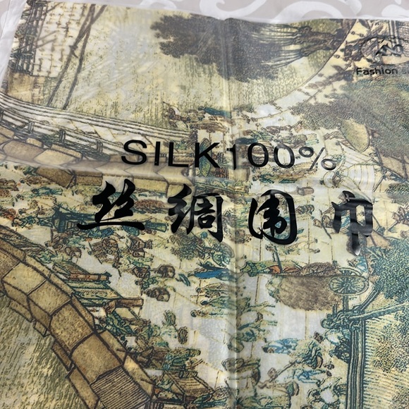 100% Silk Feeling Polyester small square Scarf Women neckerchief Floral style - Picture 5 of 10